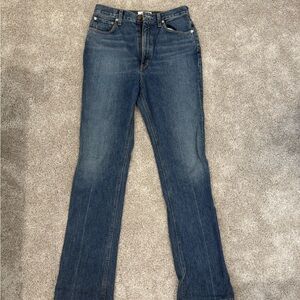 Agolde Blue Straight Leg Jeans Versatile Classic